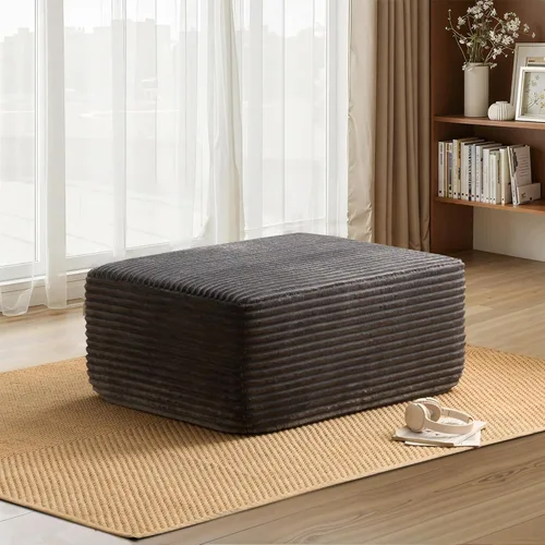 Vista 77 de HOOOWOOO Cloud - Sofás seccionales para sala de estar, sofá modular sin montaje, 110 x 79 pulgadas, de pana afelpada, juego de sofá grande