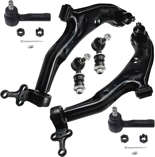 Vista 212 de Detroit Axle - Kit de extremo delantero RWD para Chrysler 300 Dodge Charge Challenger 2011-2019, 2 brazos de control inferiores traseros 2 rótulas