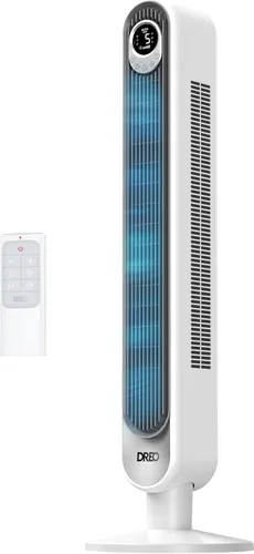 Vista 12 de Dreo - Ventilador inteligente de torre con control de voz WiFi, funciona con Alexa/Google, Cruiser Pro T1S, ventilador de piso sin aspas oscilante