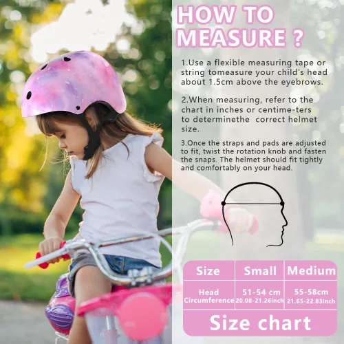Vista 6 de Casco de bicicleta para niños y niñas, certificado por la CPSC para niños pequeños, jóvenes, casco de protección ajustable para patinaje