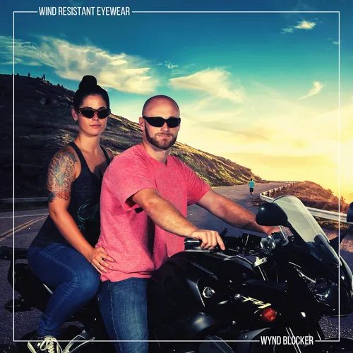 Vista 6 de WYND Blocker Gafas de sol deportivas envolventes resistentes al viento para motocicleta y ciclismo