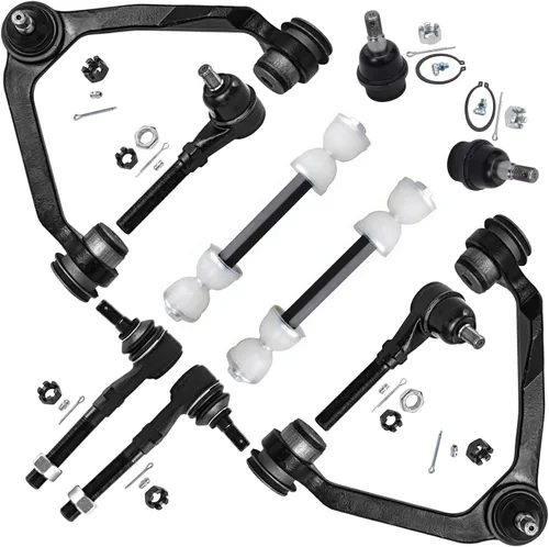 Vista 79 de Detroit Axle - Kit de suspensión frontal de 10 piezas para Chevy Trailblazer EXT GMC Envoy XL XUV Buick Rainier Isuzu Ascender Olds Bravada, brazos