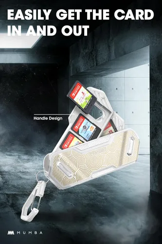 Vista 5 de Mumba Funda para tarjetas de juego de 12 interruptores para tarjetas de juego Nintendo Switch, carcasa rígida protectora portátil y exquisita