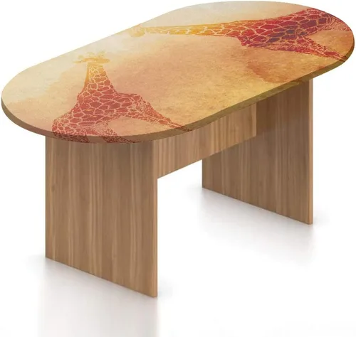 Vista 11 de Mantel ovalado ajustable de poliéster elástico con estampado de leopardo y guepardo con diseño de beso, se adapta a mesas ovaladas de hasta 42 x 60