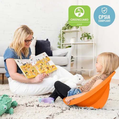 Vista 39 de ECR4Kids Leaf Asiento de suelo, silla mecedora, morado, 6 piezas