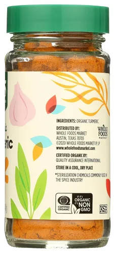 Vista 5 de 365 by Whole Foods Market, Cúrcuma orgánica, 1.41 oz