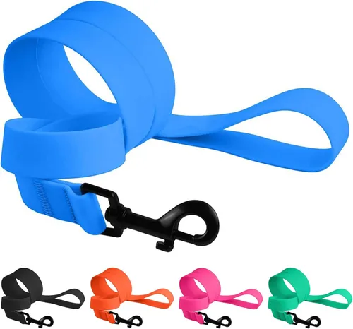 Vista 11 de CollarDirect Correa impermeable para perro, pequeña, mediana y grande, duradera, para caminar, entrenar y correr, rosa, negro, azul, naranja, verde