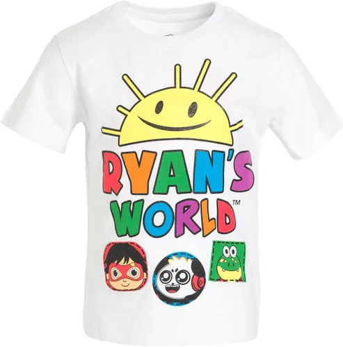 Vista 3 de RYAN'S WORLD Paquete de 2 camisetas Red Titan Combo Panda para niños pequeños a grandes