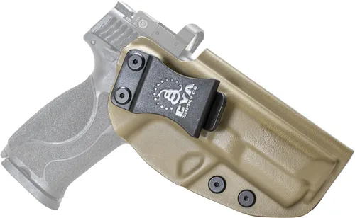 Vista 18 de CYA Supply Co. Funda para llevar armas dentro del cinturón, Base Optics Ready (Flat Dark Earth) Portador Oculto en la Pretina, IWB, Compañía