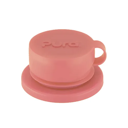 Vista 10 de Pura tapa para botella deportiva con boca ancha de silicona (sin plástico, no tóxica, sin BPA), Aguamarina