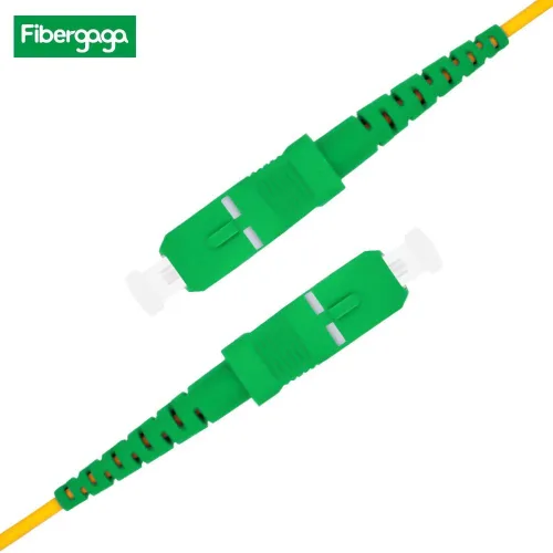 Vista 4 de 1.6 ft OS2 SC/APC a SC/APC Cable de conexión de fibra monomodo, Simplex, Opción de longitud: 1.6 ft (1,6 pies)-328.1 ft (328 pies) 9/125µm 0.079 in