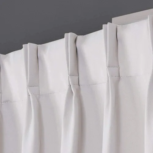 Vista 2 de Magic Drapes Cortinas plisadas semiopacas para oscurecer la habitación, con aislamiento térmico, para puerta corrediza, puerta de patio, divisor