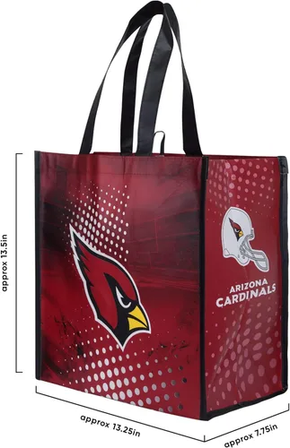 Vista 3 de FOCO - Bolsas de compras reutilizables con logotipo del equipo de la NFL unisex adulto, paquete de cuatro