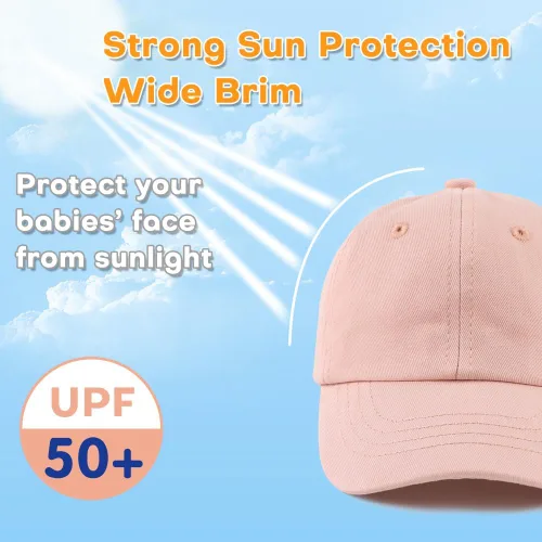 Vista 40 de Peecabe Gorra de béisbol para niños pequeños, unisex, de algodón, ajustable, para bebés, niños, gorra de béisbol para niñas de 1 a 5 años