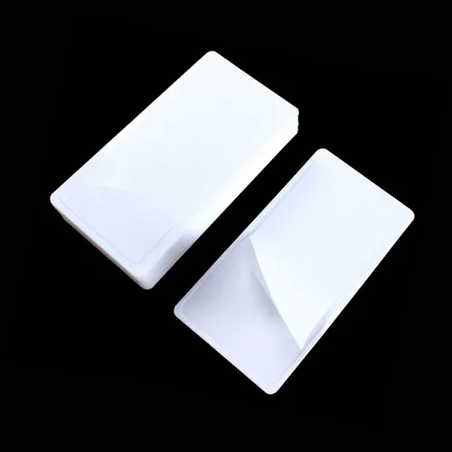 Vista 5 de 15pcs Nail Art Soft Stamping Protective Shell cabeza Stamper Rectangel sello titular 3.9x5.9 in tamaño plástico contraportada