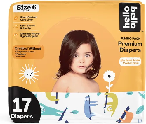 Vista 16 de Hello Bello Premium Pañales para bebé talla 1, 32 unidades de pañales desechables, extra absorbentes, hipoalergénicos con ajuste cómodo y seguro