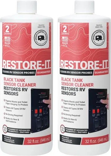 Vista 10 de Unique Restore-It Líquido Limpiador de Sensores de RV – Limpia y restaura sondas de sensores que leen incorrectamente eliminando los residuos