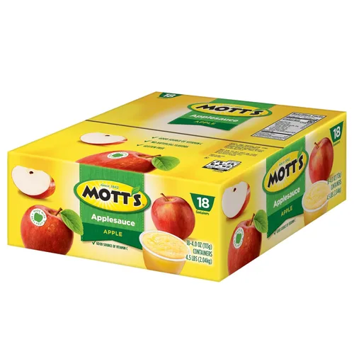 Vista 10 de Mott's Puré de manzana, taza de 4 onzas, 18