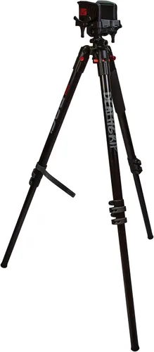 Vista 12 de BOG DeathGrip Aluminum Tripod with Durable Frame, Lightweight, Stable Design, Bubble Level, Adjustable Legs, Shooting Rest, and Hands-Free Operation