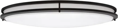 Vista 5 de Maxxima Lámpara LED ovalada de 32 pulgadas, color negro, 5500 lúmenes, 3 CCT seleccionables a color, 3000 K/4000 K/5000 K, luz interior regulable