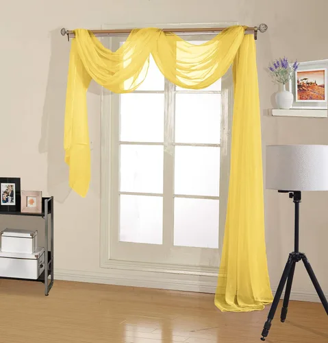 Vista 14 de Decotex - Bufanda de gasa transparente de calidad premium para diseños de hogar y eventos