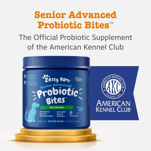 Vista 9 de Zesty Paws Probióticos para perros – Enzimas digestivas para la flora intestinal, salud digestiva, diarrea y apoyo intestinal – Clínicamente