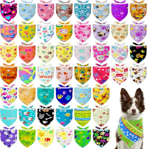 Vista 13 de 50 pañuelos para perro para el día del padre, extra grandes, extra grandes, XL, XXL, triangular, bufandas para la cabeza, orillo, costura de borde