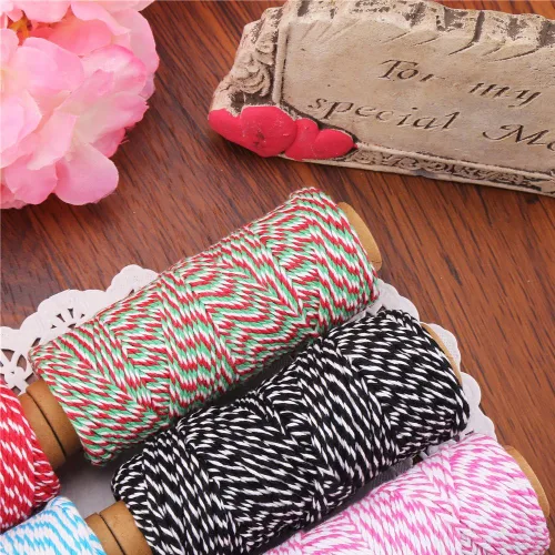 Vista 7 de DECORA 328 Yard Bakers - Cuerda de algodón para envolver regalos, manualidades, paquete de 6