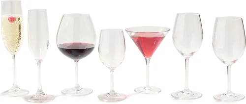 Vista 12 de Carlisle FoodService Products Alibi - Copa de vino transparente para restaurantes, catering, cocinas, plástico, 20 onzas, transparente