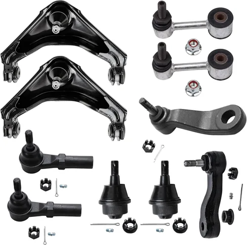 Vista 69 de Detroit Axle - Kit de suspensión frontal de 10 piezas para Chevy Trailblazer EXT GMC Envoy XL XUV Buick Rainier Isuzu Ascender Olds Bravada, brazos