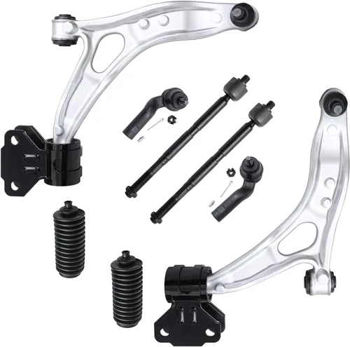 Vista 149 de Detroit Axle - Kit de brazos de control delanteros de 8 piezas para Chevy Trailblazer EXT GMC Envoy XL XUV Buick Rainier Isuzu Ascender, brazos