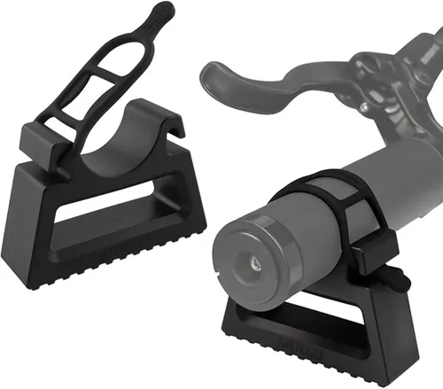 Vista 2 de Bicycle Portable Handlebar Support for Bike Maintenance, Anti-Slip Base & Silicone Straps, 3D-Printed Polymer Inverted Repair Stand Jack for MTB