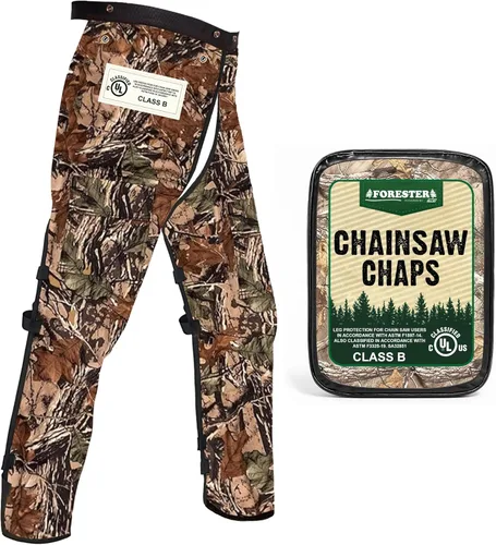 Vista 10 de FORESTER Chainsaw Chaps for Men & Women Apron-Style Chaps with Pocket & Adjustable Waist Chainsaw Safety Equipment