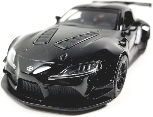 Vista 2 de KiNSMART Toyota GR Supra Concept Racing Edition 1/36 Escala Diecast Coche de Carrera (Negro)