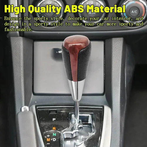 Vista 5 de Compatible con textura de piel sintética de plástico negro y marrón para Toyota Camry Corolla Highlander RAV4