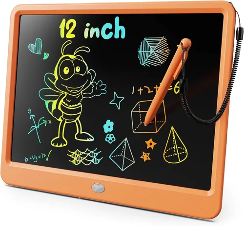 Vista 11 de KOKODI Tableta de escritura LCD, tableta de dibujo de 16 pulgadas, tabla de doodles colorida, almohadillas de dibujo electrónicas reutilizables Azul