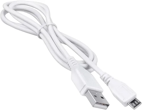 Vista 2 de 3.3ft White Micro USB Adapter Charger Cord Cable Compatible with Edifier MB200 Portable Speaker Power PSU