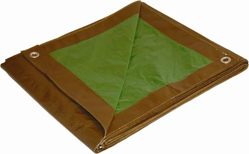 Vista 5 de Dry Top 10057 - Lona de resistencia mediana, 5 x 7 pies, marrón / verde
