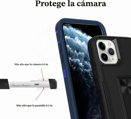 Vista 7 de Funda diseñada para iPhone 14 Pro, color negro