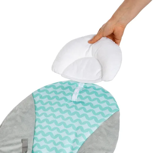 Vista 3 de Ingenuity Ity Bouncity Bouncity Bounce - Asiento vibratorio para bebé, de 0 a 6 meses, hasta 20 libras (Goji)