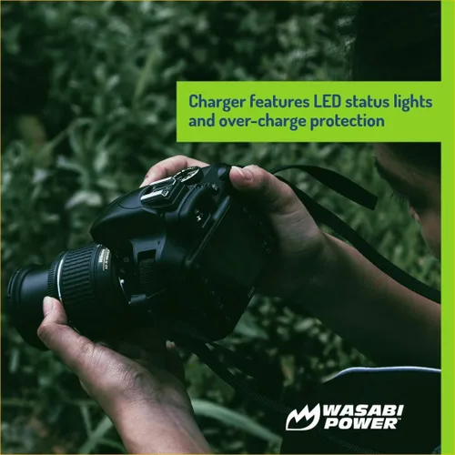 Vista 4 de Wasabi Power Cargador de batería dual de repuesto para Nikon EN-EL18, EN-EL18a, EN-EL18b, EN-EL18c, EN-EL18d, MH-33