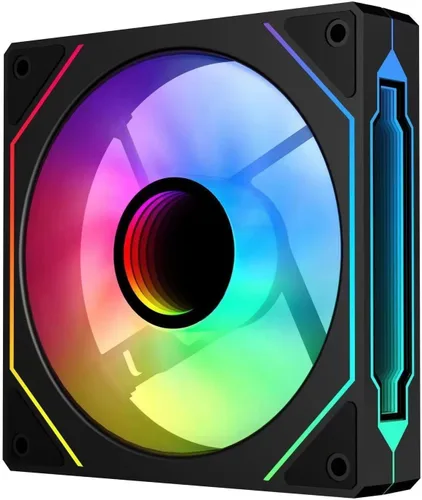 Vista 11 de Prism4 Pro X3 120mm Ventiladores ARGB para Carcasa, Efecto de Luz RGB de Espejo Infinito 5V 3PIN Sincronización de Luz de la Placa Base 800~1800RPM