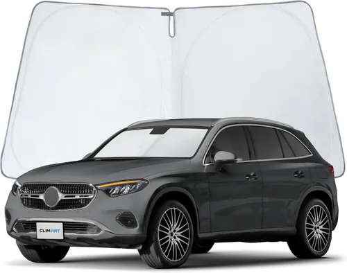 Vista 51 de CLIM ART Parasol para parabrisas para BMW X3 2018-2024, parasol plegable de ajuste personalizado, protector solar del vehículo, cubierta