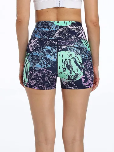Vista 2 de CADMUS Womens High Waist Yoga Shorts Spandex Running Side Pockets