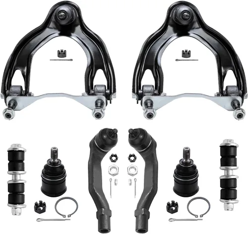 Vista 113 de Detroit Axle - Kit de brazos de control delanteros de 8 piezas para Chevy Trailblazer EXT GMC Envoy XL XUV Buick Rainier Isuzu Ascender, brazos