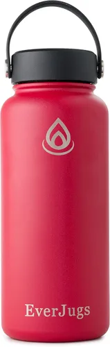 Vista 9 de Botella de agua de 22 onzas, boca ancha, botella de acero inoxidable de alta calidad con tapa de agarre, doble pared aislada al vacío, taza térmica