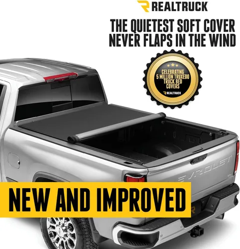 Vista 2 de RealTruck TruXedo Pro X15 Cubierta enrollable y suave para cama de camión 1446601 Compatible con Dodge Ram 1500 de 2002 - 2008, 2500/3500