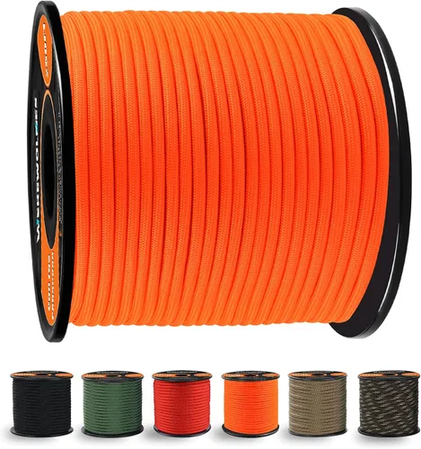 Vista 8 de WEREWOLVES Cuerda de paracaídas de 650 libras, cuerda de paracaídas de 9 hebras, 100 pies, carretes de cuerda de paracaídas de 200 pies, cuerda