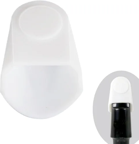 Vista 15 de Cobertura Protectora de Gel de Sílice para Boquilla de Clarinete/Saxofón Alto, Protector Duradero para Boquilla de Saxofón, Tapa Protectora de blanco