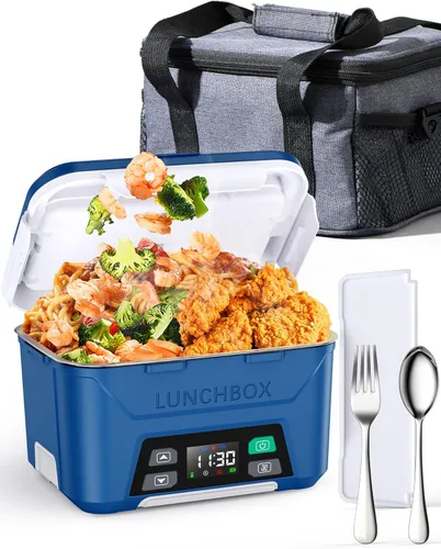 Vista 9 de EAST OAK Cordless Electric Lunch Box for Adults, Heated Lunch Box Battery Powered with Automatic Heating, 5.5 Cups Portable Food Warmer with